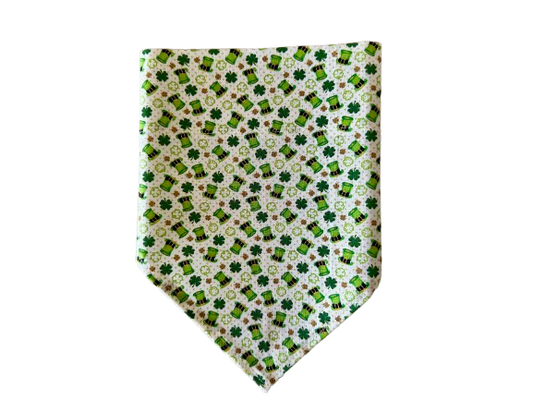 Mini Shamrocks | White | Bandana