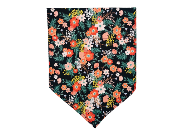 Floral | Black | Bandana