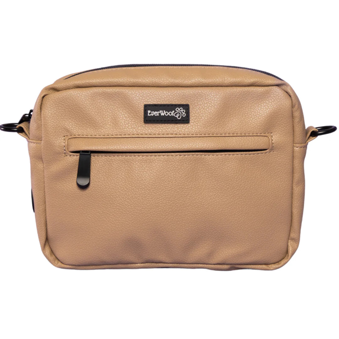 Faux Leather Sandstone + Choice of Strap | Dog Walking Bag