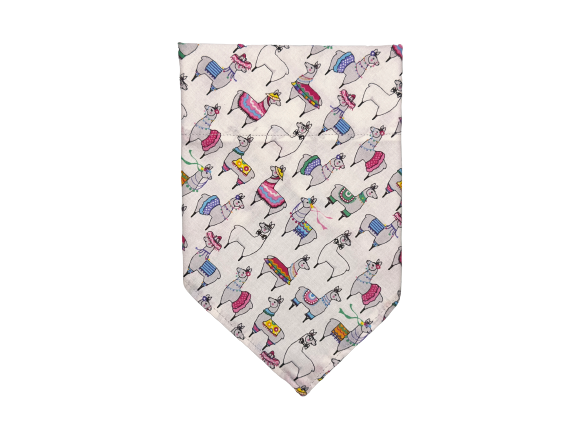 Fancy Llamas | White | Bandana