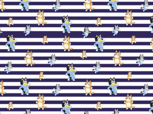 Bluey + Bingo | Navy Stripes